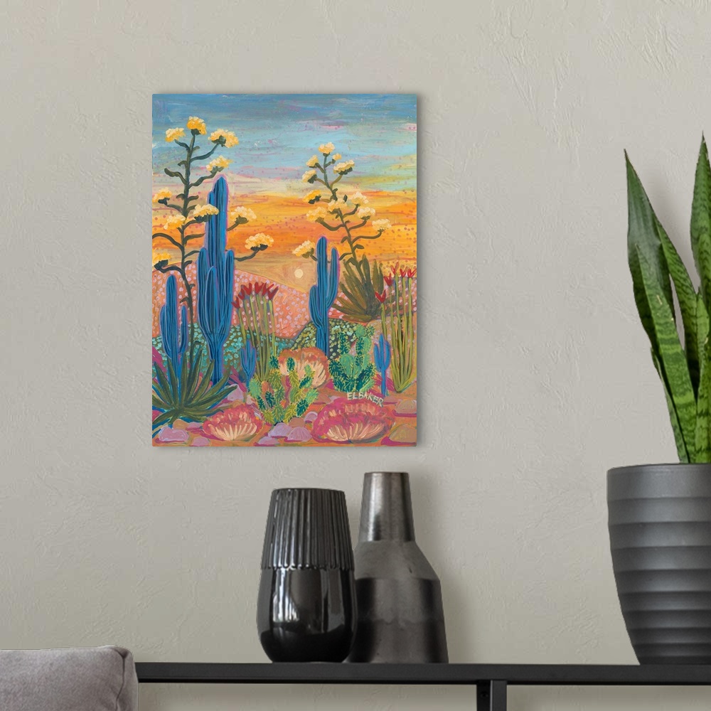 A modern room featuring Saguaro Summer