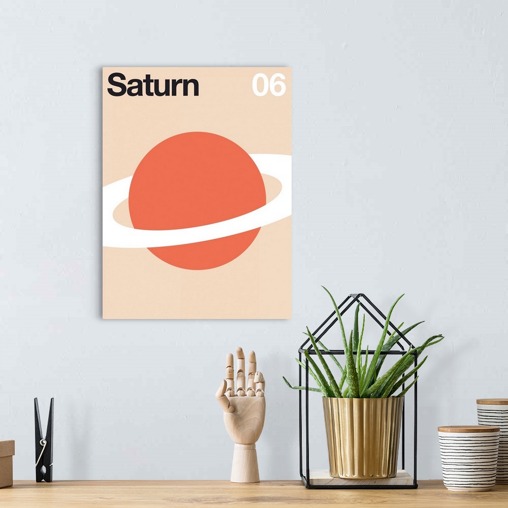 A bohemian room featuring Saturn