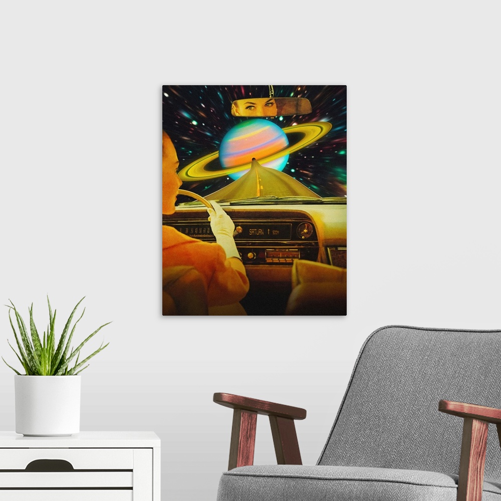 A modern room featuring Saturn Commute