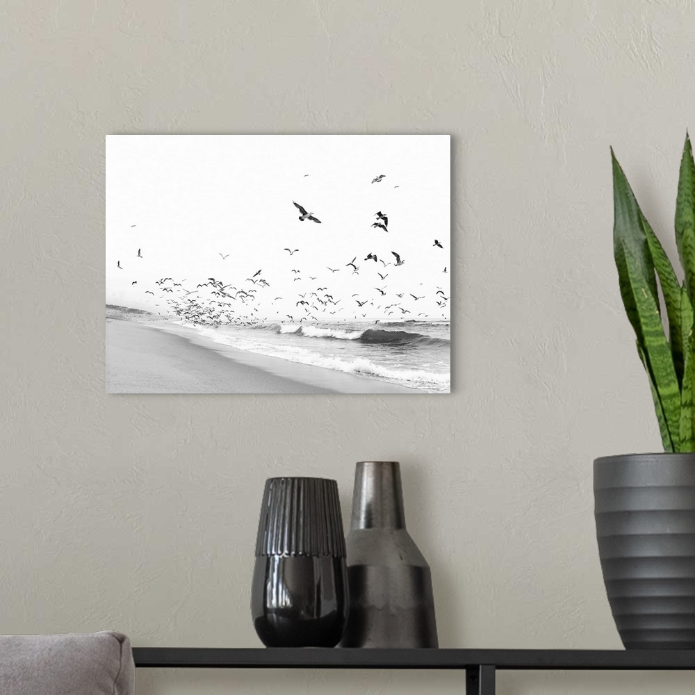 A modern room featuring Seascape BW