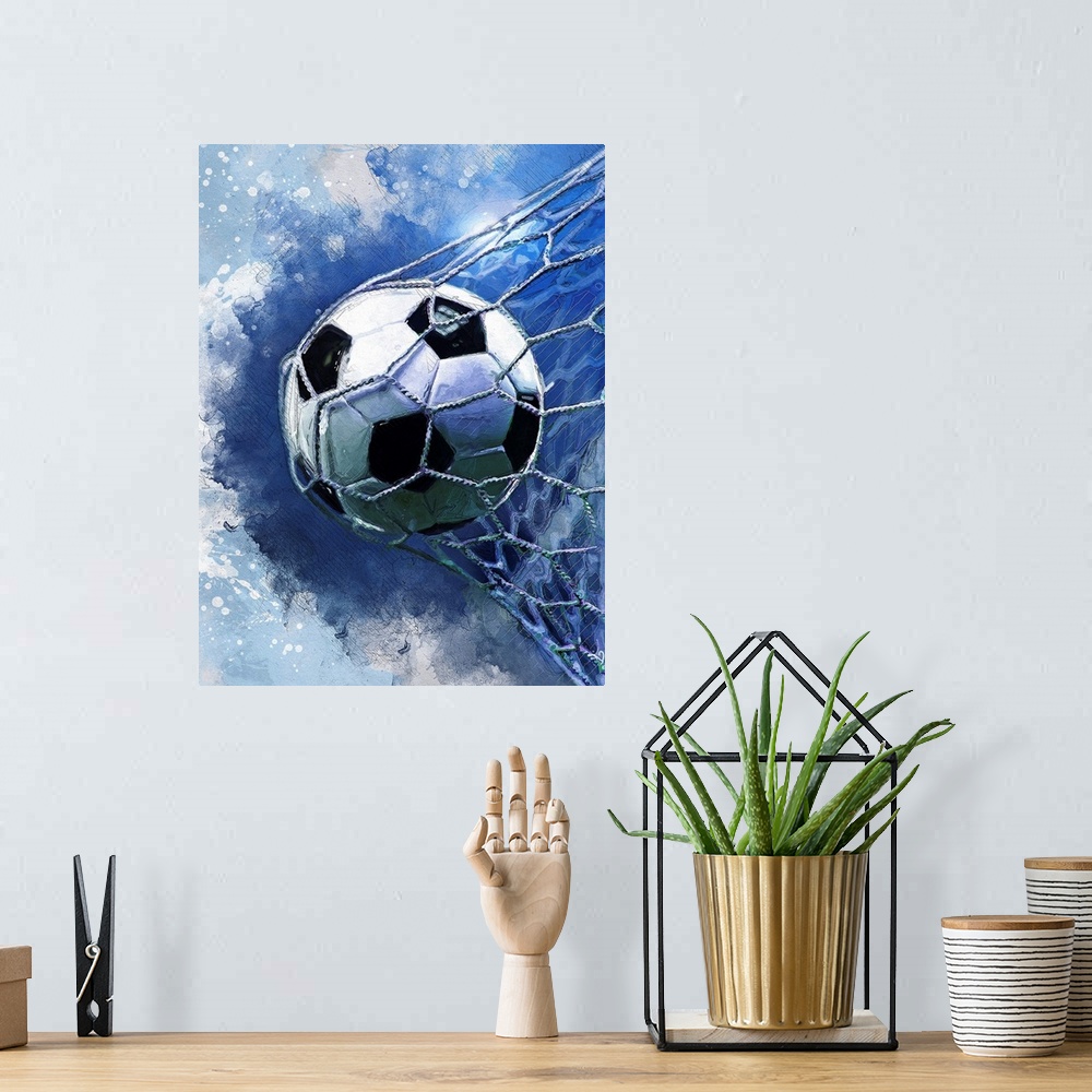 A bohemian room featuring Soccer 3