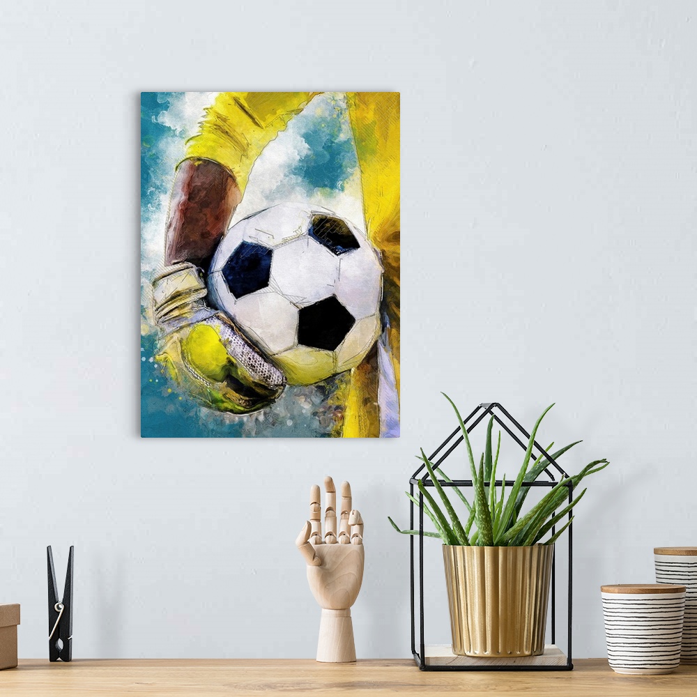 A bohemian room featuring Soccer 4