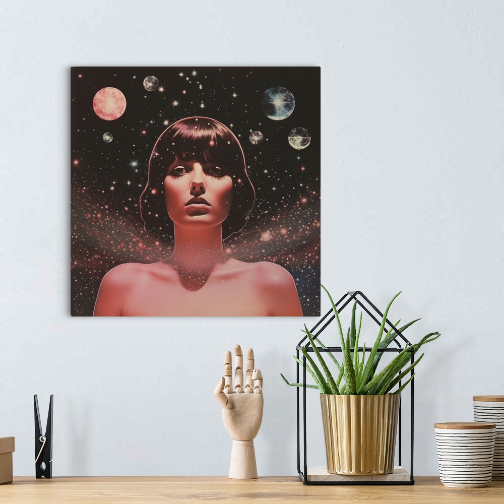 A bohemian room featuring Space Goddess
