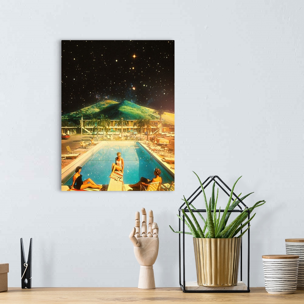 A bohemian room featuring Space Pool