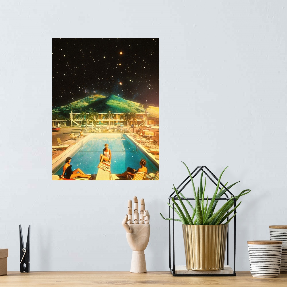 A bohemian room featuring Space Pool