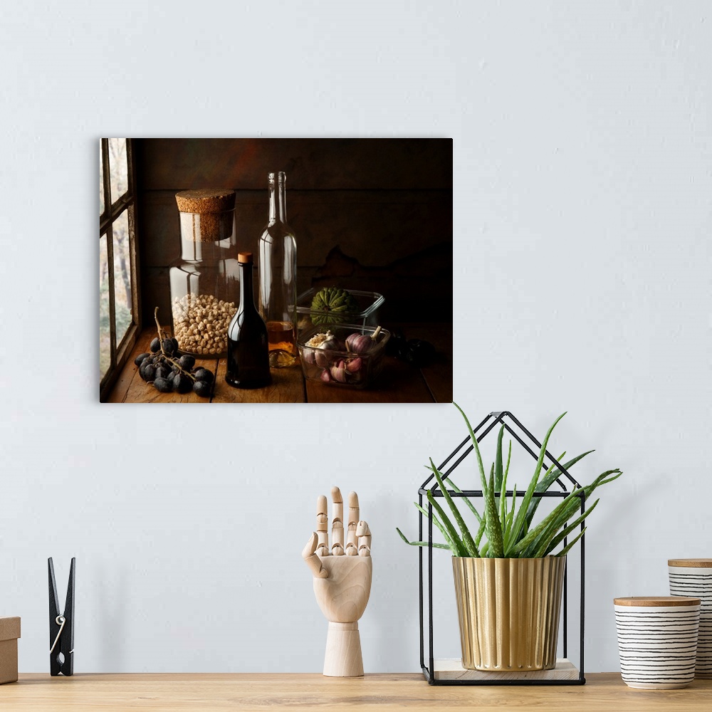 A bohemian room featuring Still Life With Chickpea