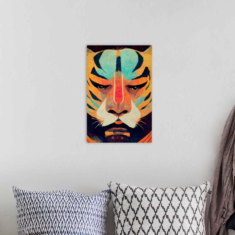 A bohemian room featuring Strong Tiger