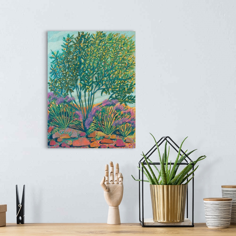 A bohemian room featuring Summer Trees