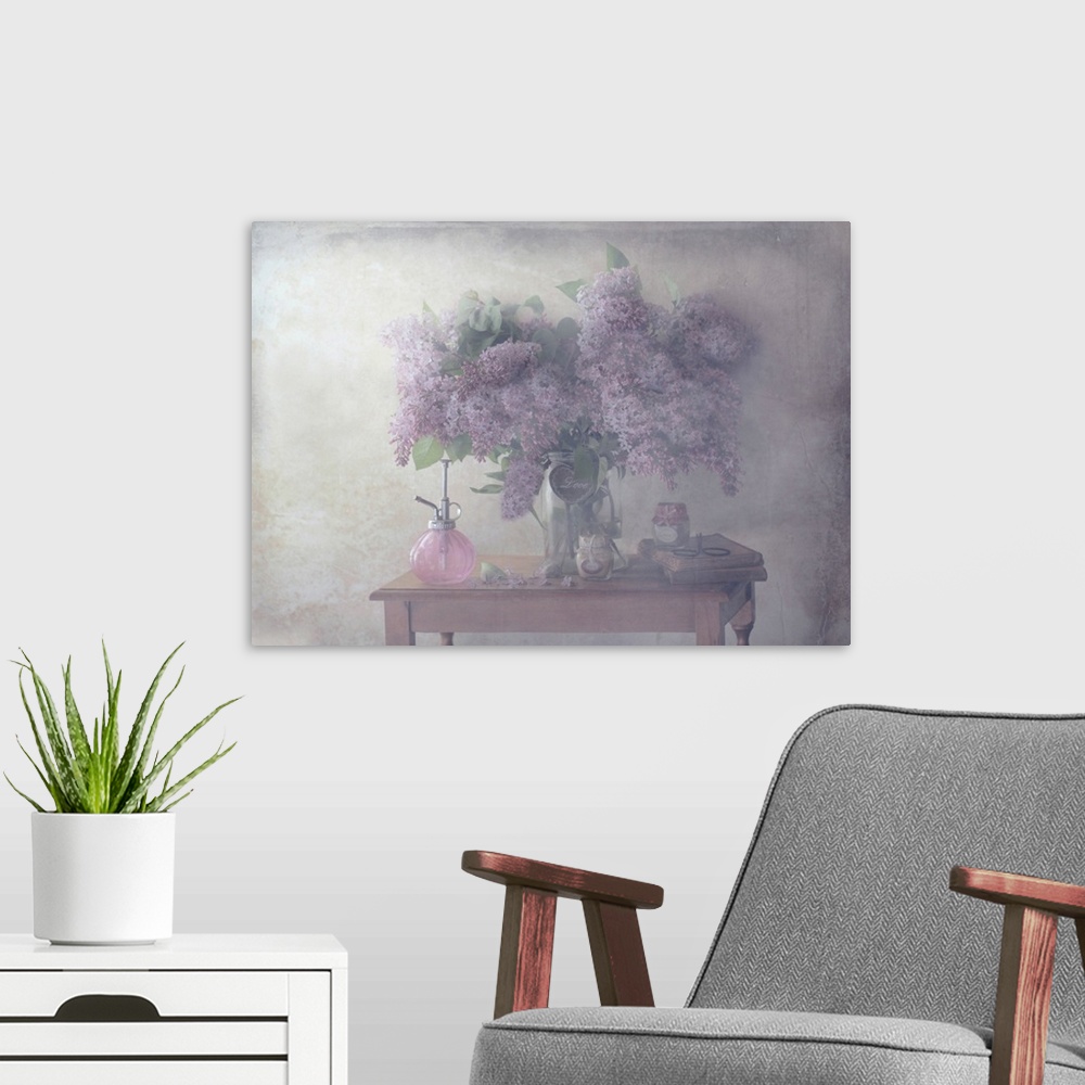 A modern room featuring Sweet Lilacs