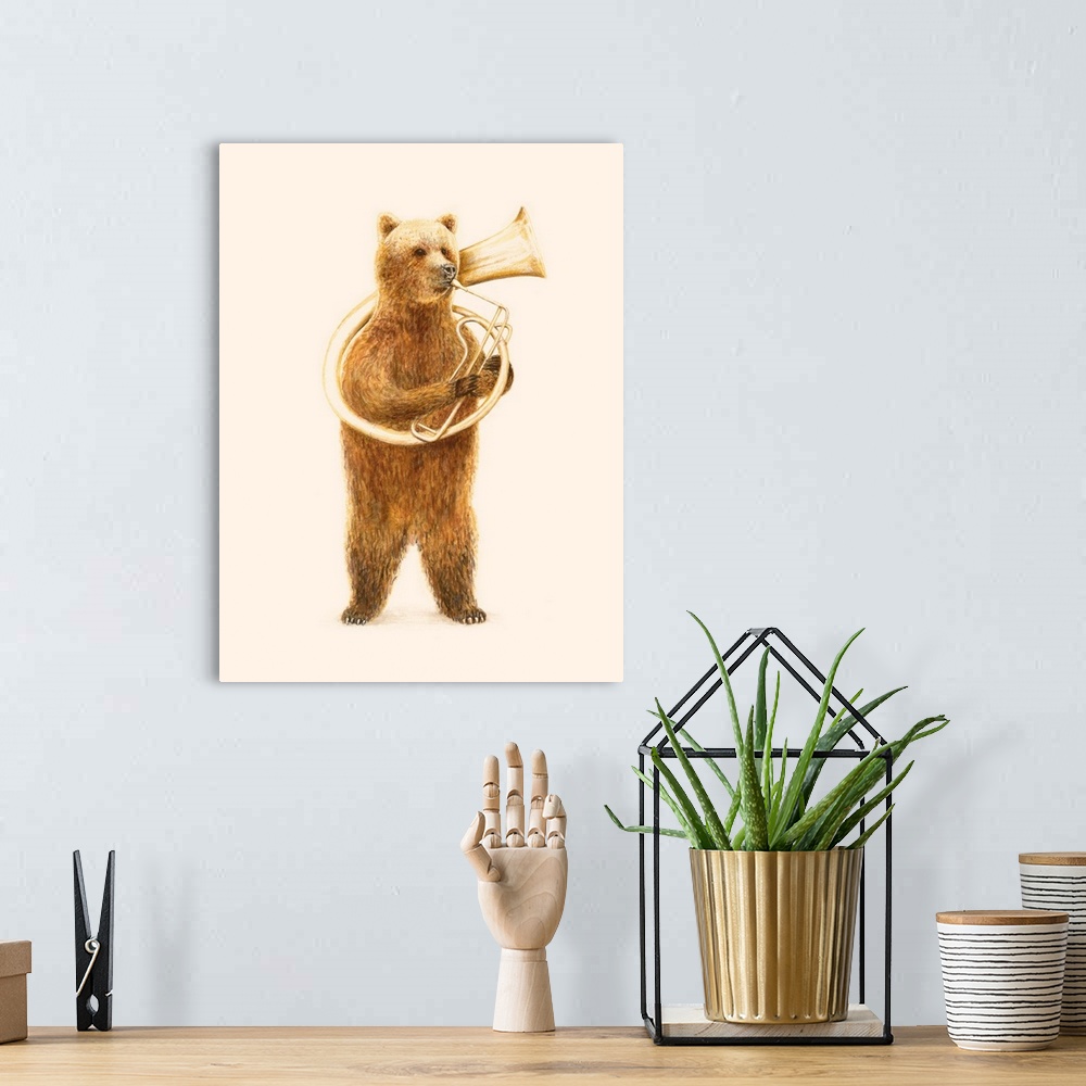 A bohemian room featuring The Bear And His Helicon