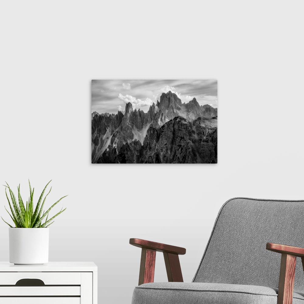 A modern room featuring The Peaks