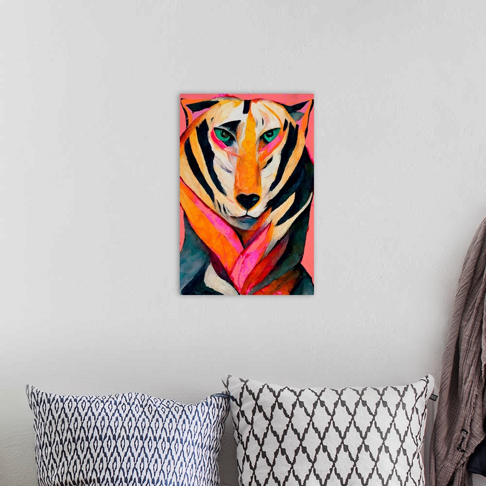 A bohemian room featuring The Tiger