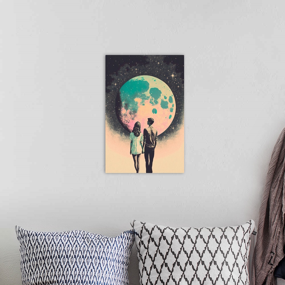 A bohemian room featuring To The Moon And Back
