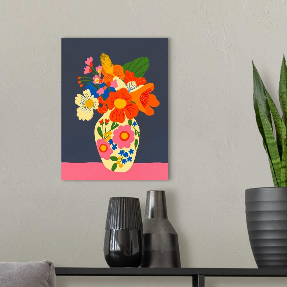 A modern room featuring Vase
