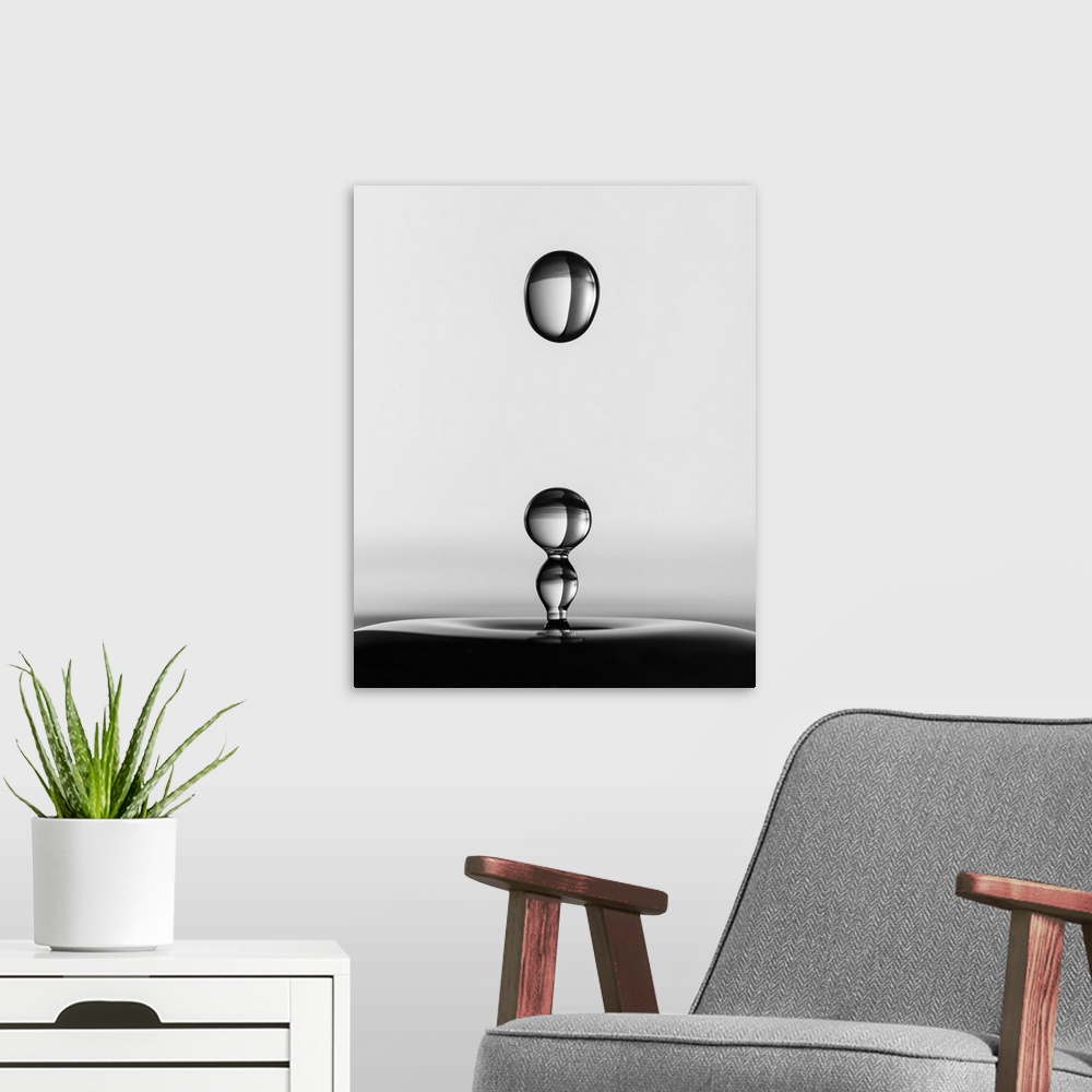 A modern room featuring Water Drops