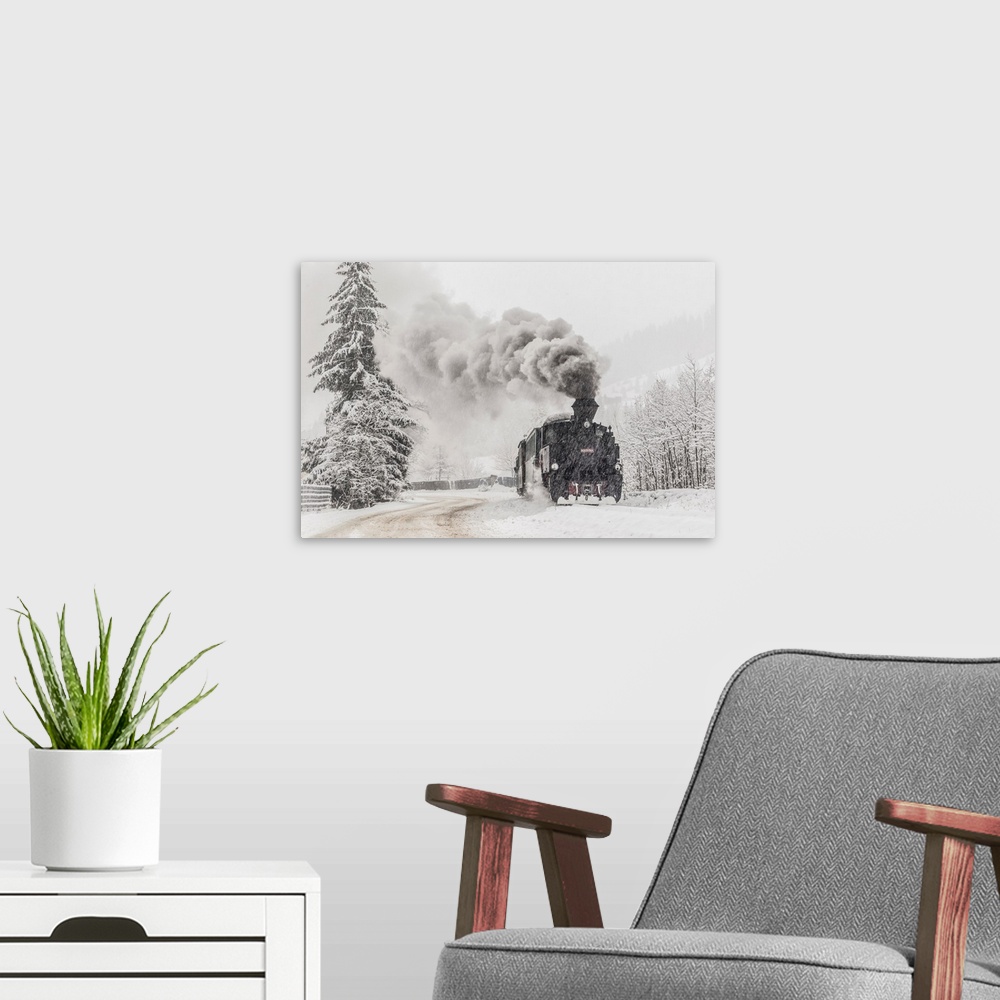 A modern room featuring Winter Story