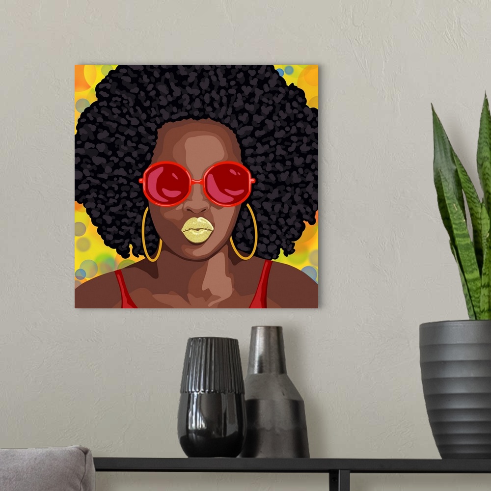 A modern room featuring Afro Fashion 1