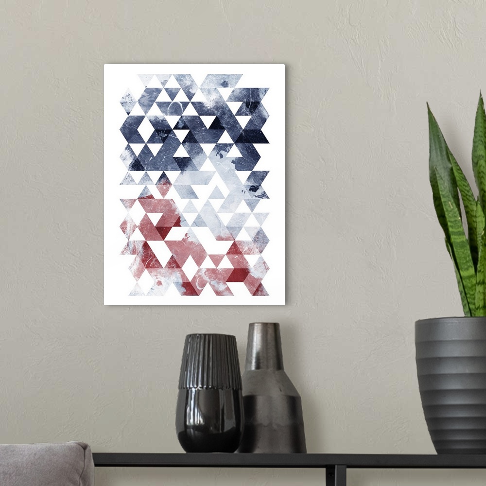 A modern room featuring Americana Triangles Too