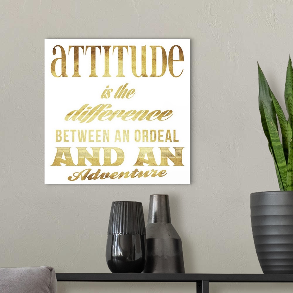 A modern room featuring Attitude Gold