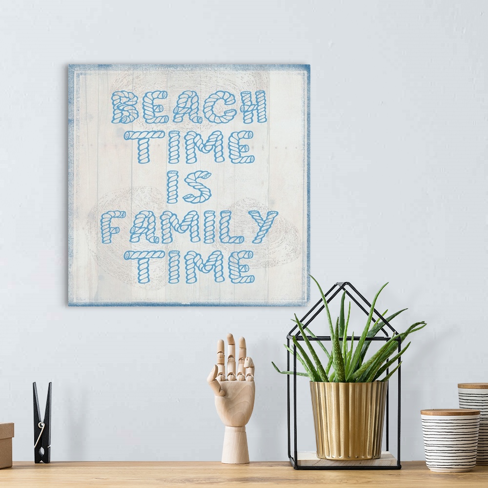 A bohemian room featuring Beach Time is Family Time