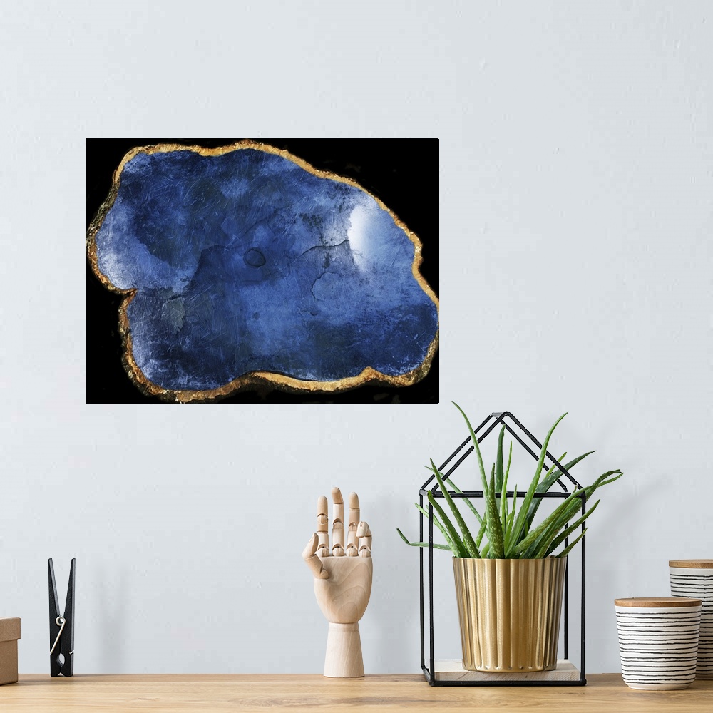 A bohemian room featuring Blue Agate Marble
