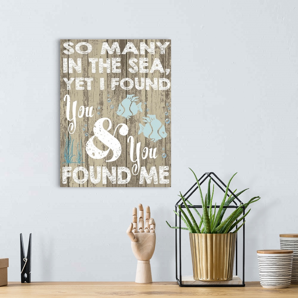 A bohemian room featuring Contemporary typography art perfect for decorating a beach house.