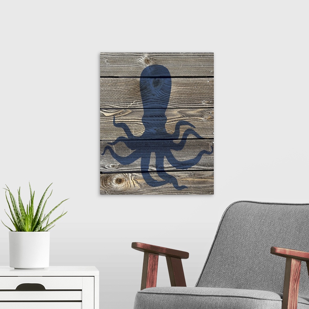 A modern room featuring Coastal Octopus