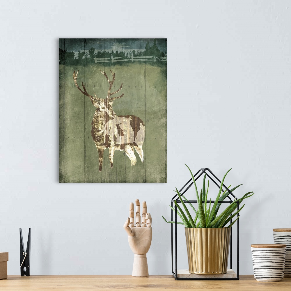 A bohemian room featuring Deer in the Field
