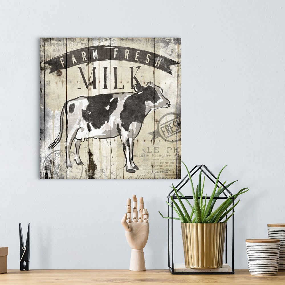 A bohemian room featuring Farm Fresh Milk