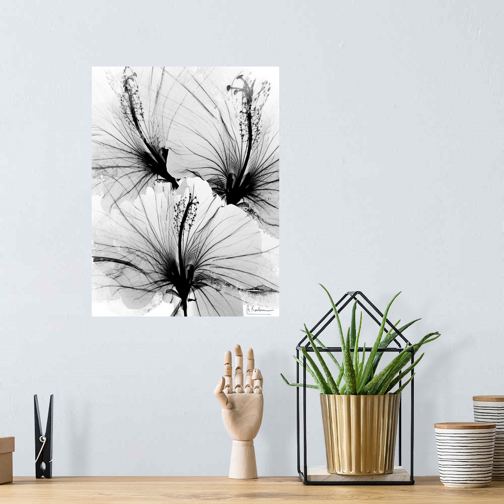A bohemian room featuring Floral Abstract 1
