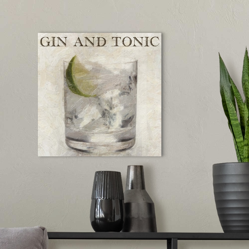 A modern room featuring Gin and Tonic