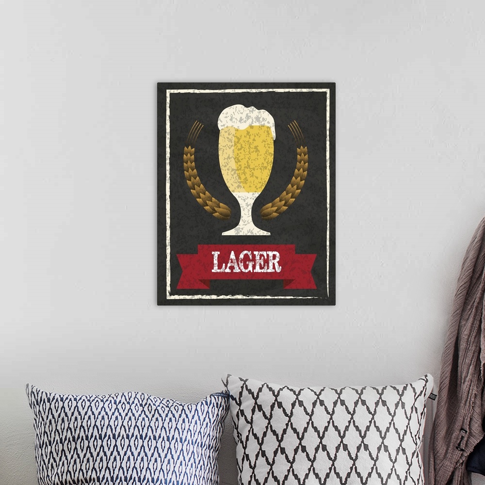 A bohemian room featuring Lager