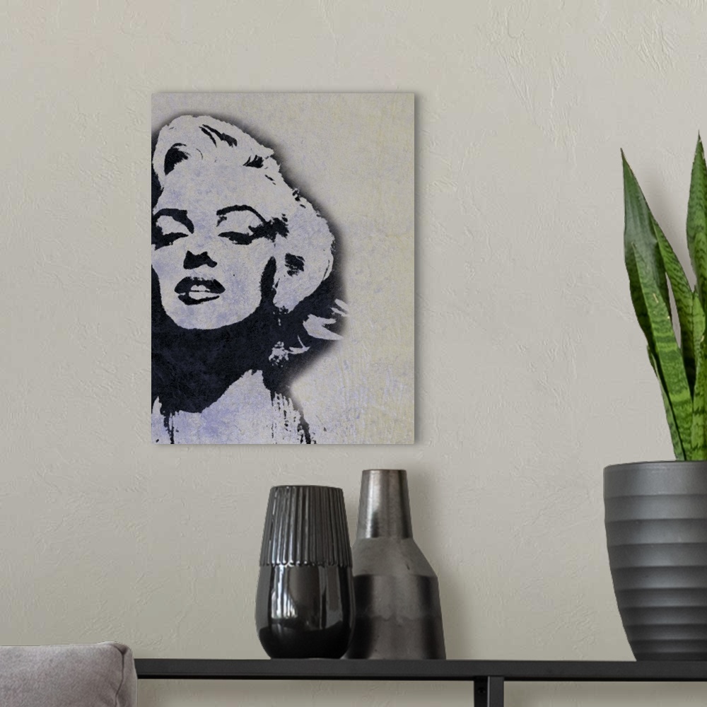 A modern room featuring Marilyn V