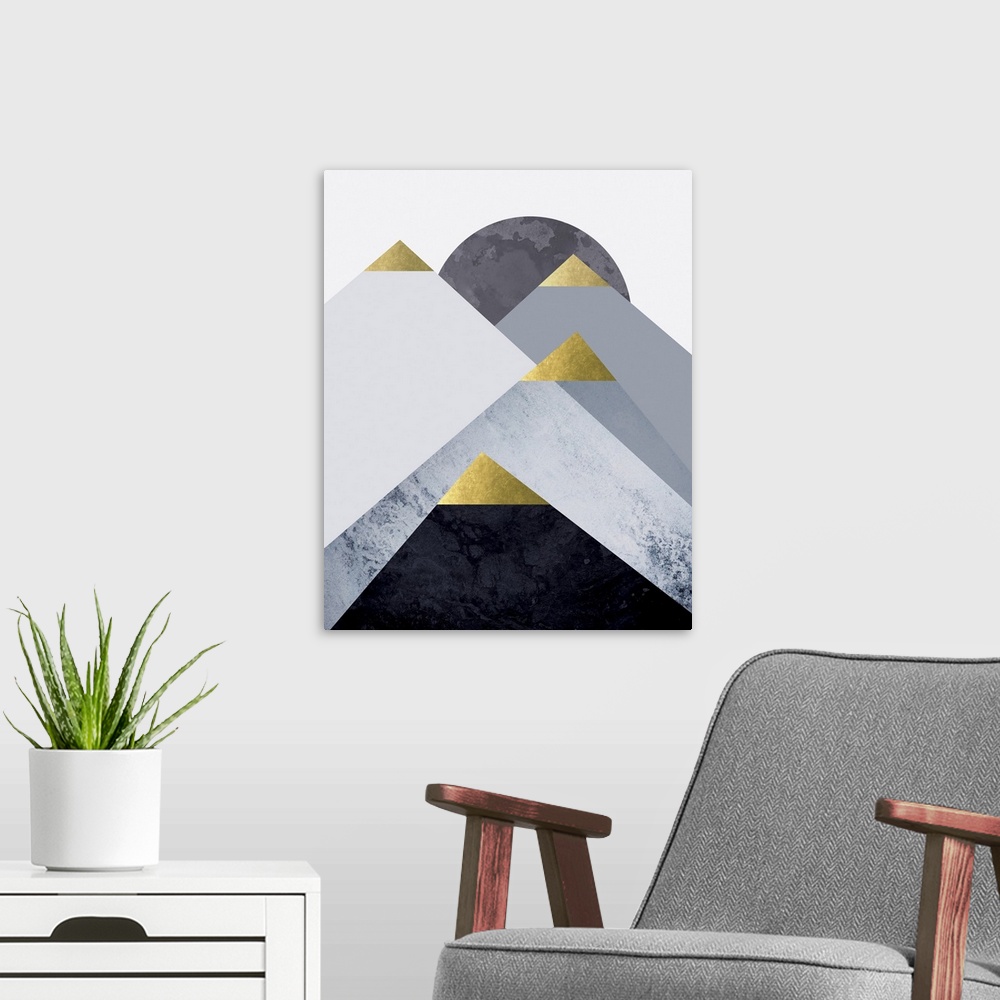 A modern room featuring Mountains 2