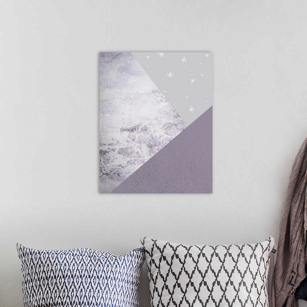 A bohemian room featuring Purple Mountains 1