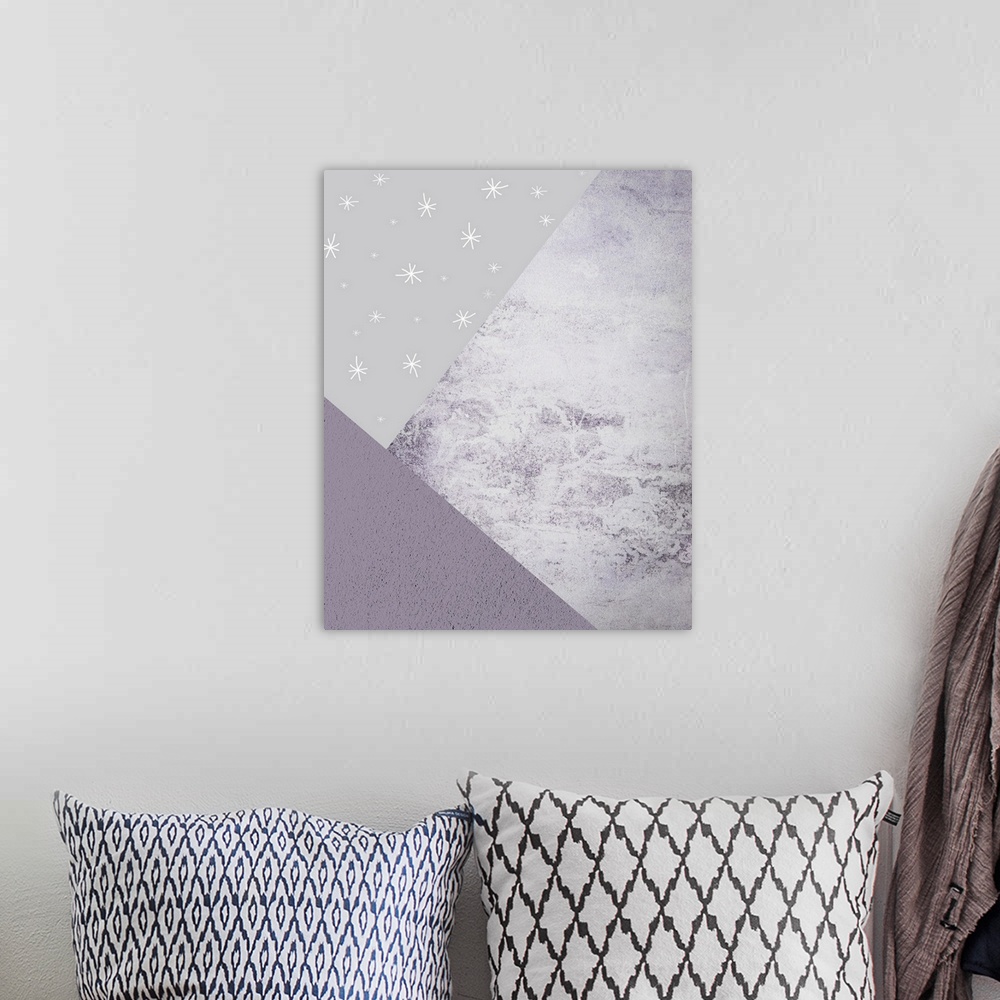 A bohemian room featuring Purple Mountains 3