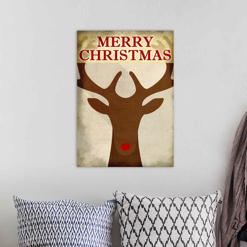 A bohemian room featuring Reindeer Christmas