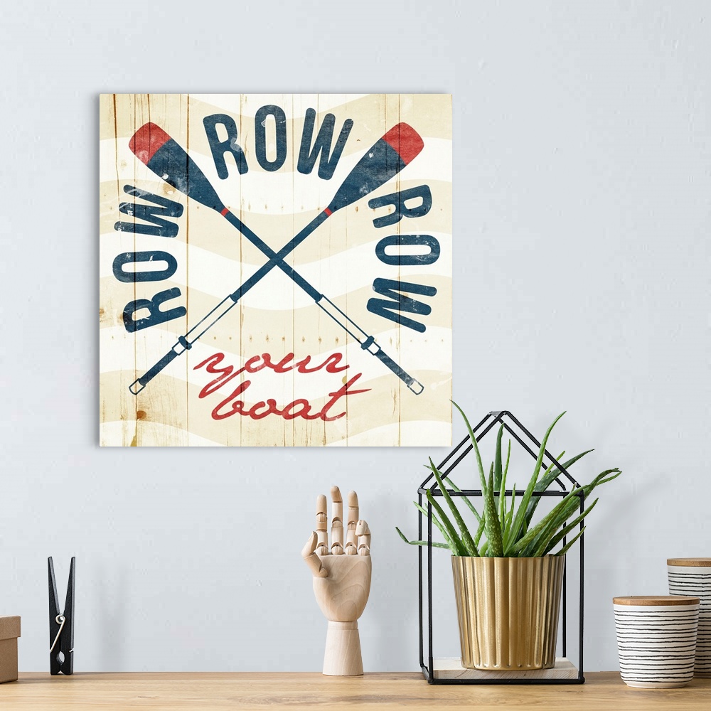 A bohemian room featuring Row Your Boat