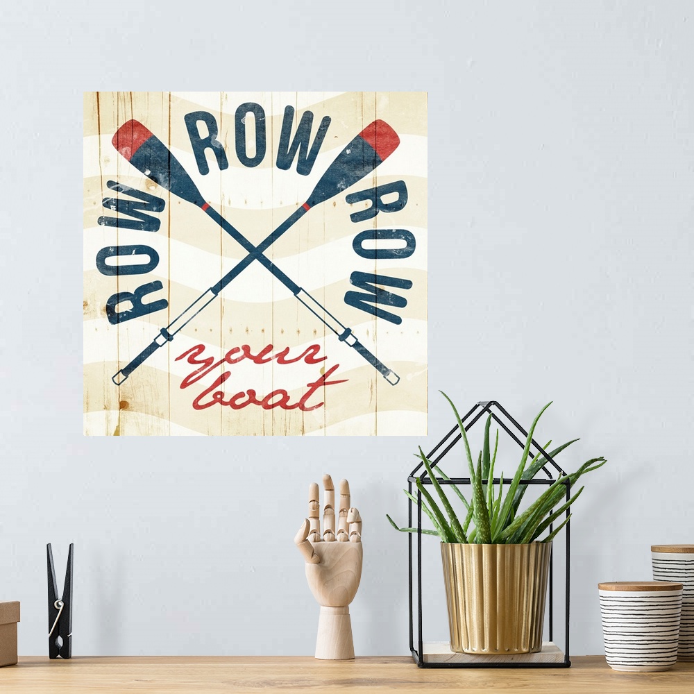A bohemian room featuring Row Your Boat