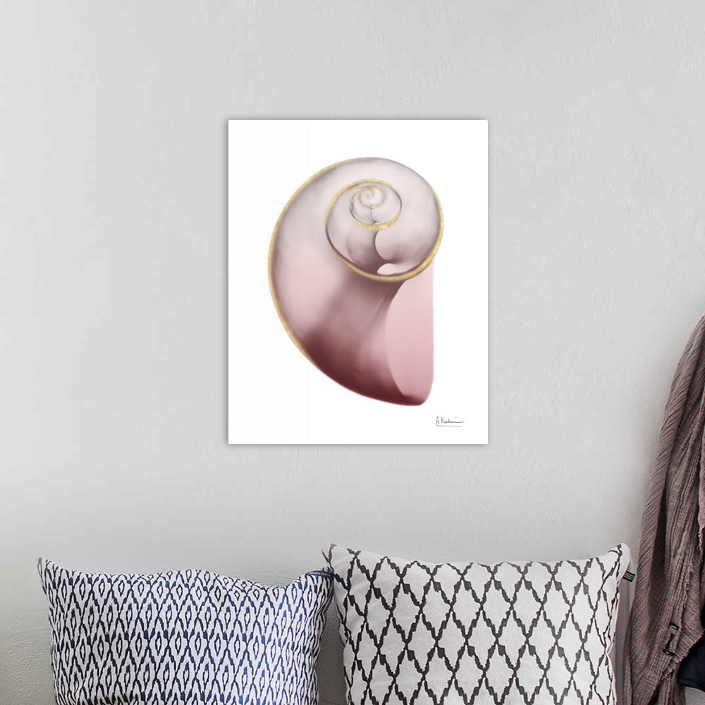 A bohemian room featuring Shimmering Blush Snail 2
