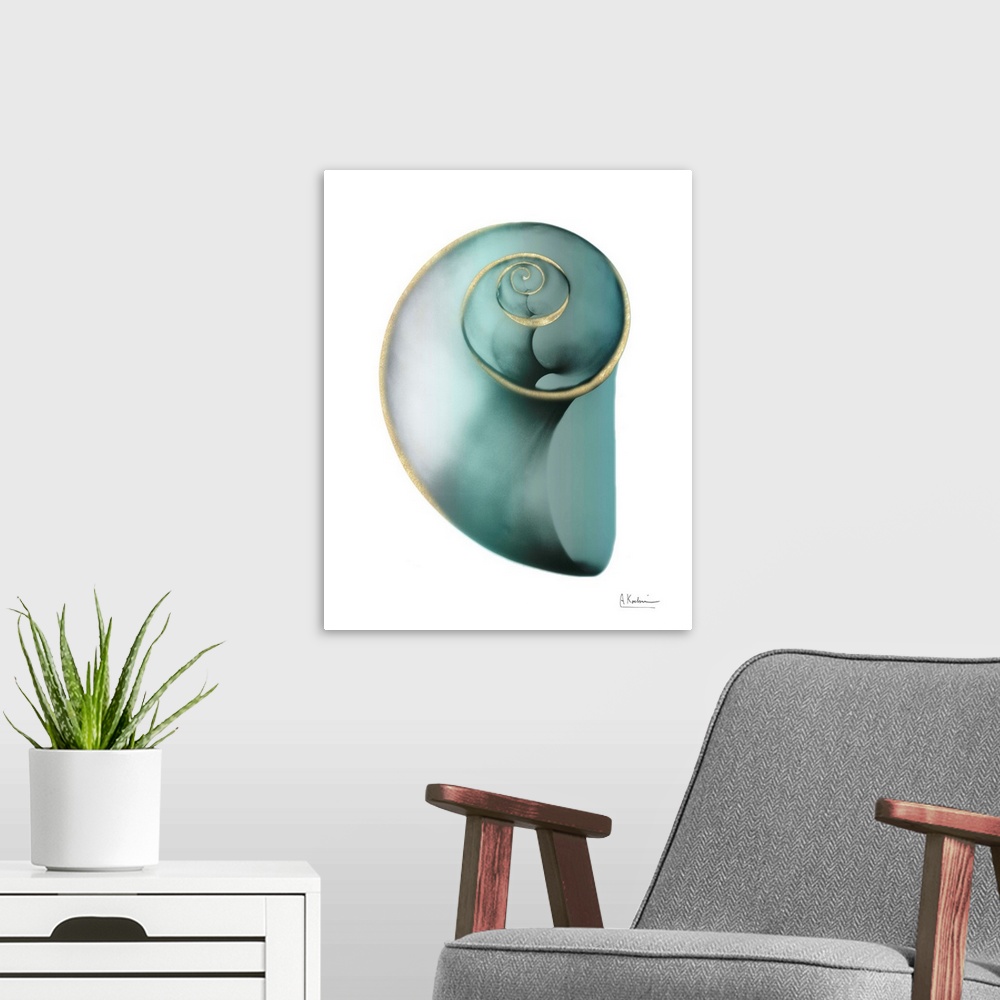 A modern room featuring Shimmering Snail 2