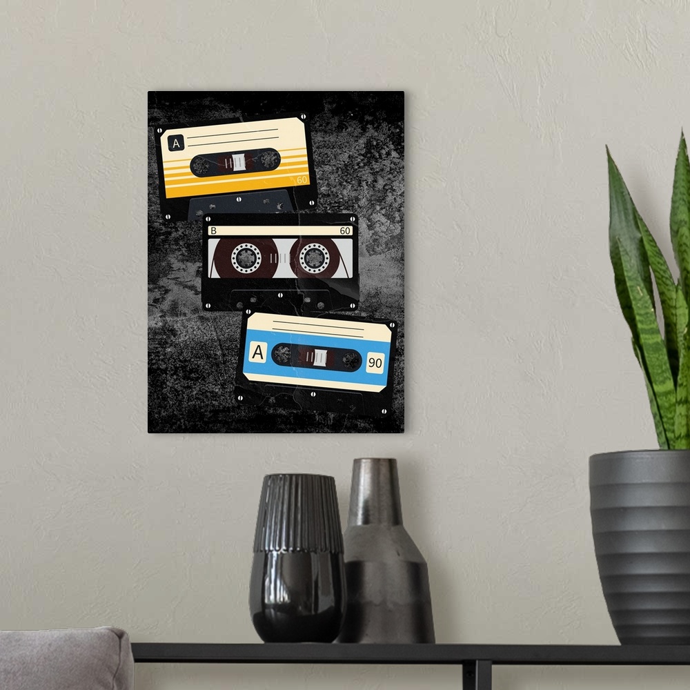 A modern room featuring Tapes 1