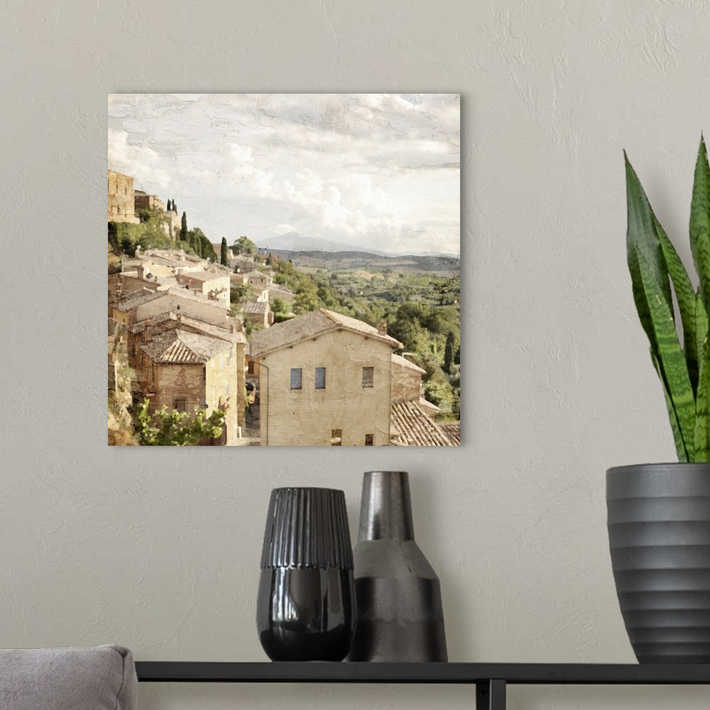 A modern room featuring Tuscan Hillside