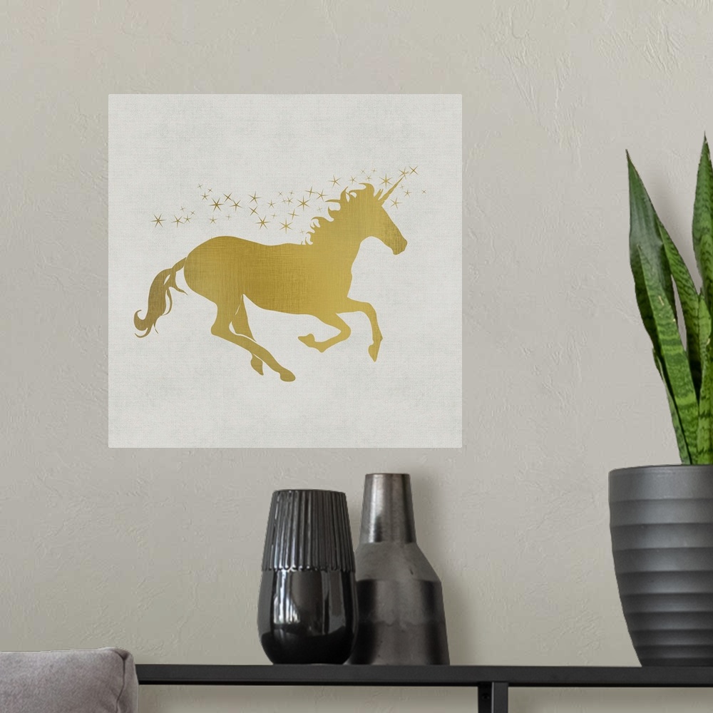 A modern room featuring Unicorn Gold I