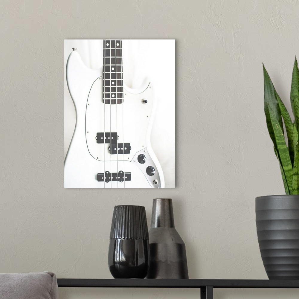 A modern room featuring White Guitar