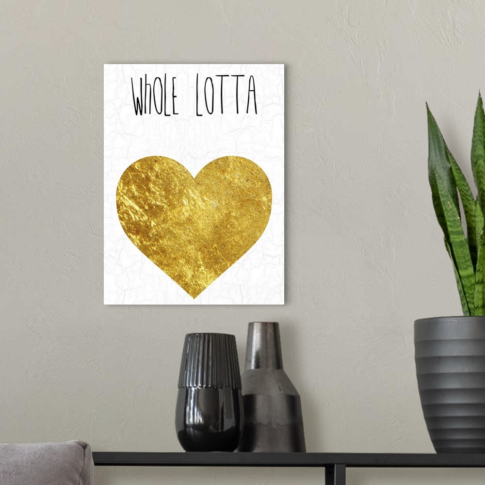 A modern room featuring Whole Lotta Love