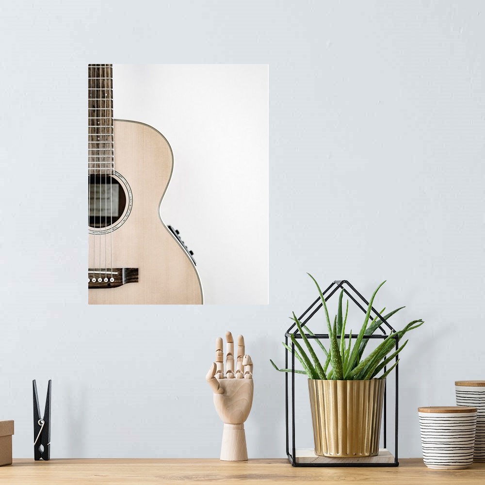 A bohemian room featuring Wooden Guitar
