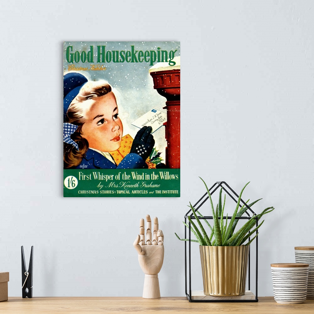 A bohemian room featuring 1940's UK Good Housekeeping Magazine Cover