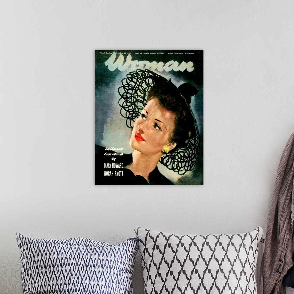 A bohemian room featuring 1940's UK Woman Magazine Cover