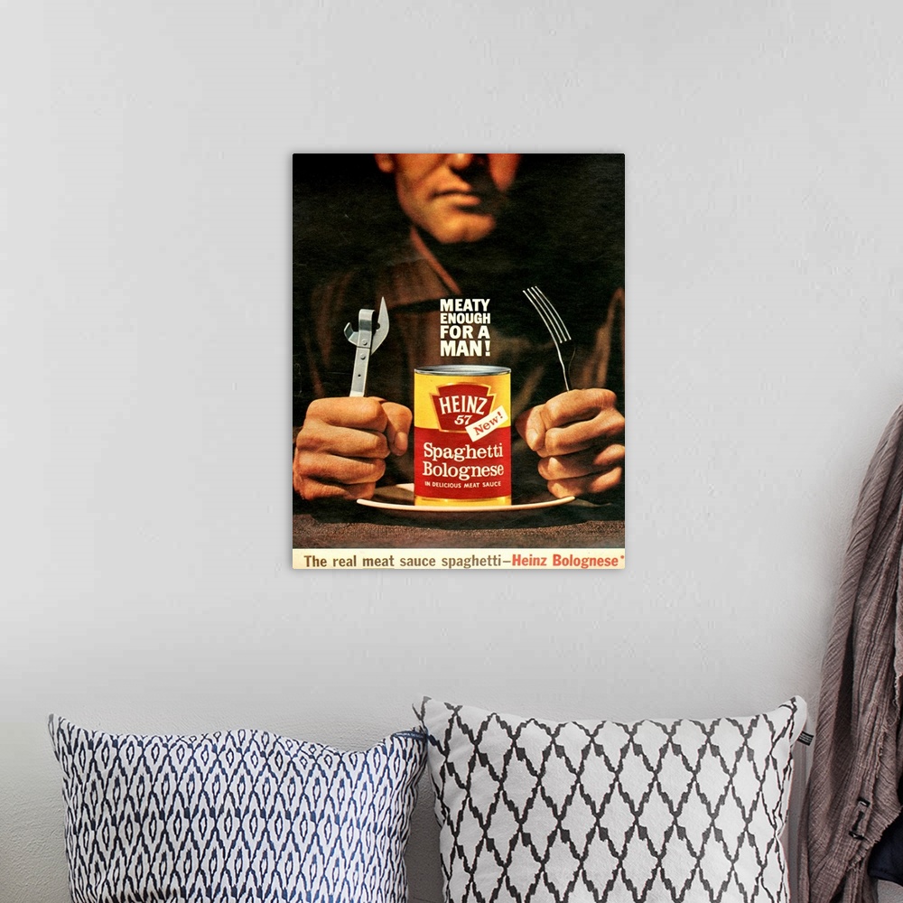 A bohemian room featuring 1950's UK Heinz Magazine Advert